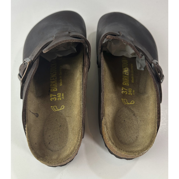 Birkenstock Boston Oiled Waxy Leather Buckle Clogs Slip On Sandal Shoes L6 M4 - Picture 13 of 15